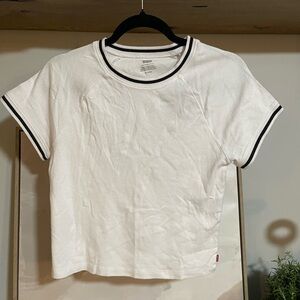 Levi's White T-Shirt with Red Tag